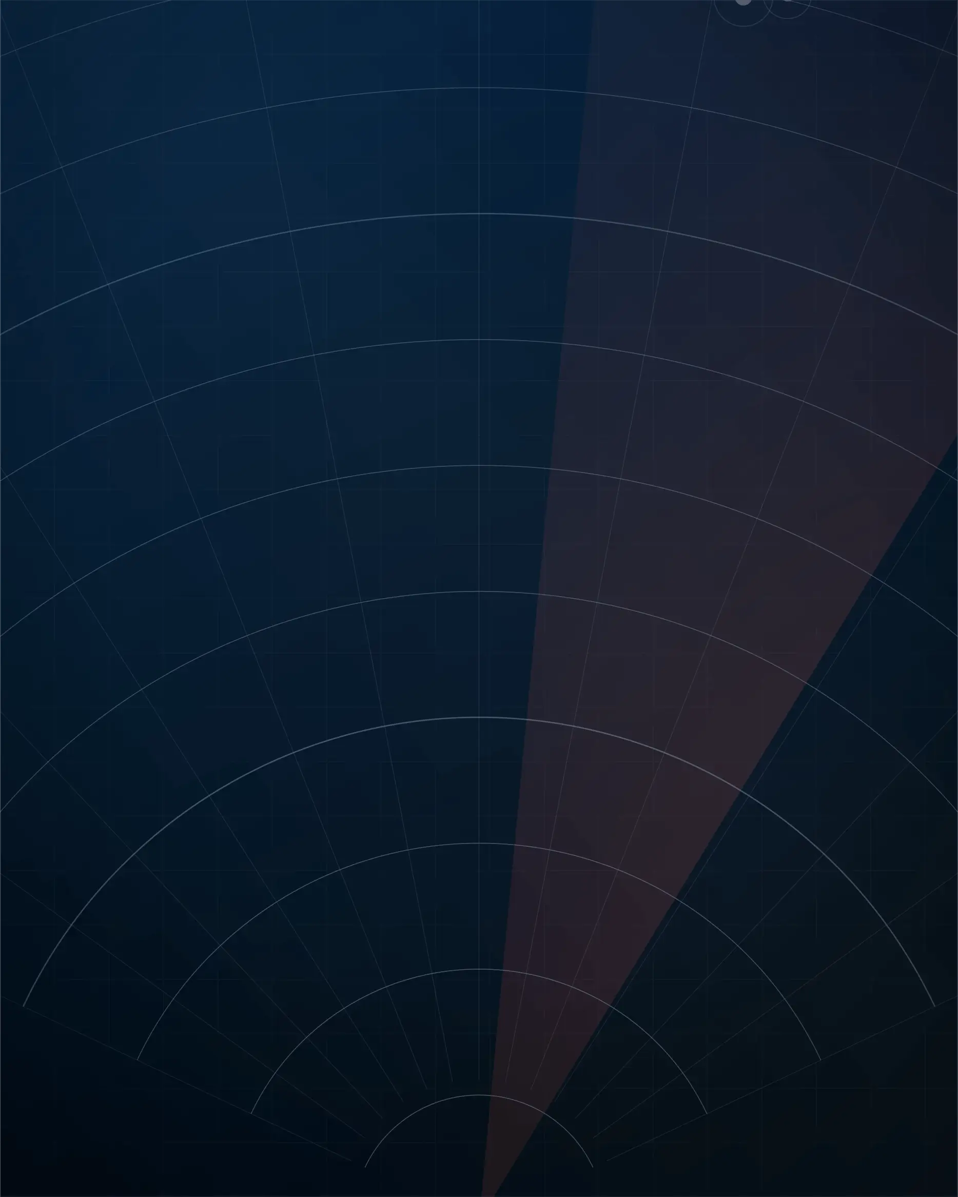 Barrido de sonar con ecos de detección